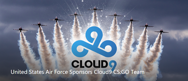 排面大 美国空军宣布赞助Cloud9 CSGO战队