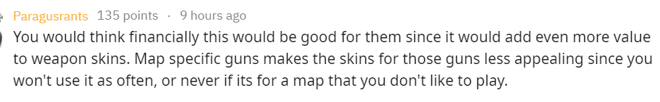 玩家：让所有的枪在全部地图上统一刷新
