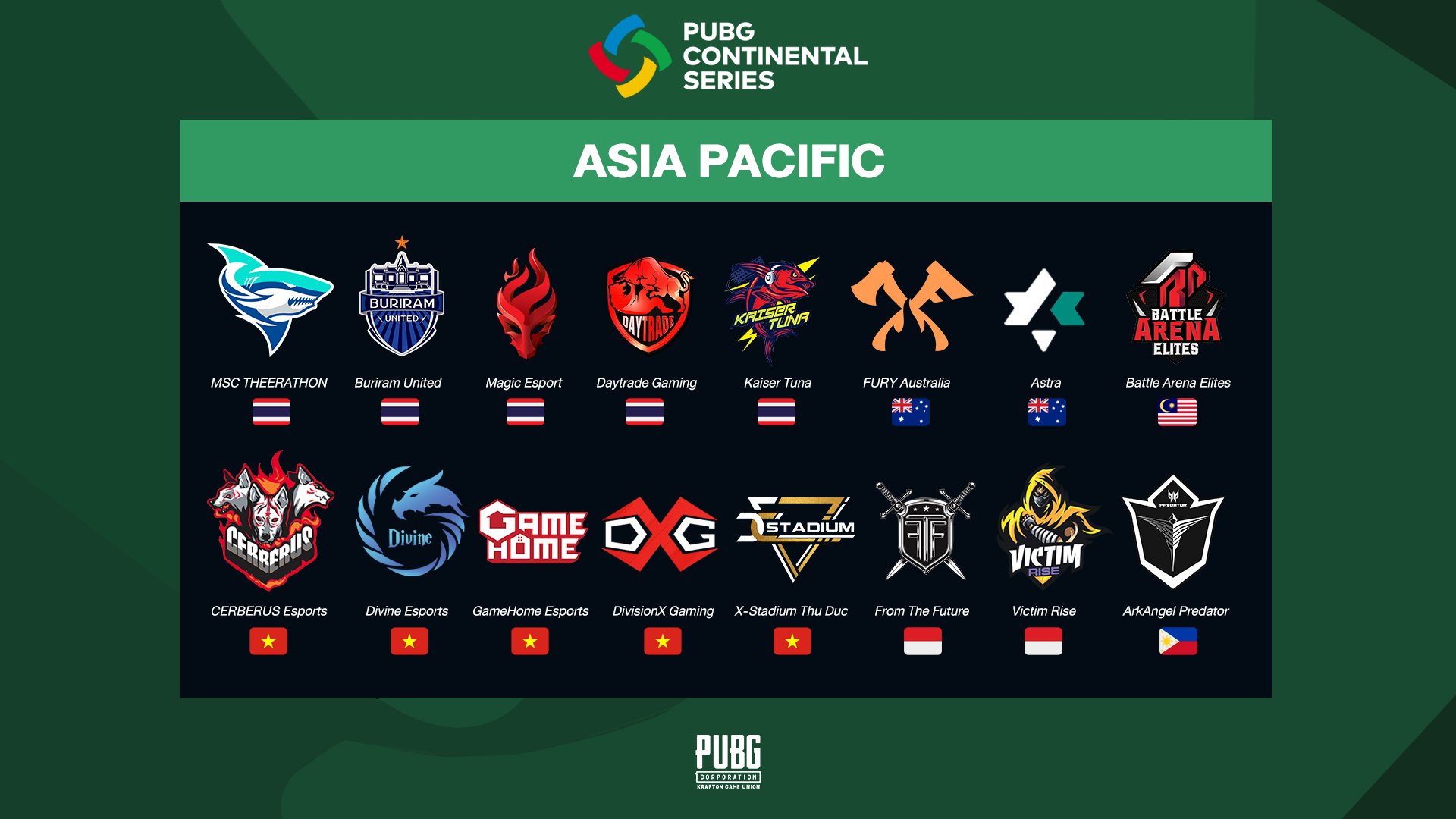 PCS2亚太地区决赛名单正式出炉